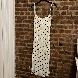 Reformation Polka Dot Slip Dress